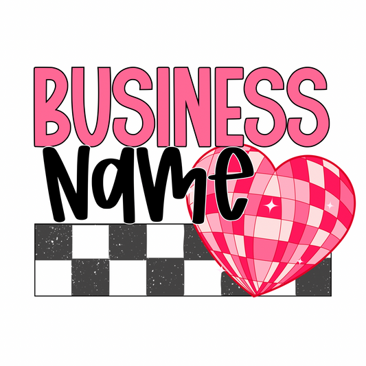 V-Day/Heart Disco Premade Logo