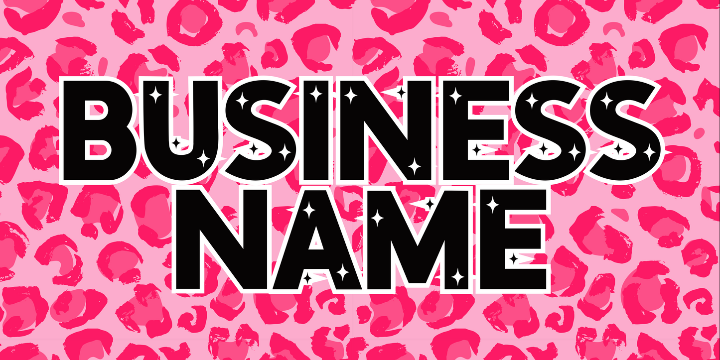 Black/Pink Leopard Facebook Cover