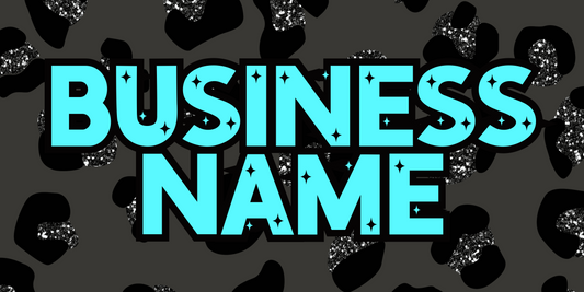 Teal/Black Leopard Facebook Cover