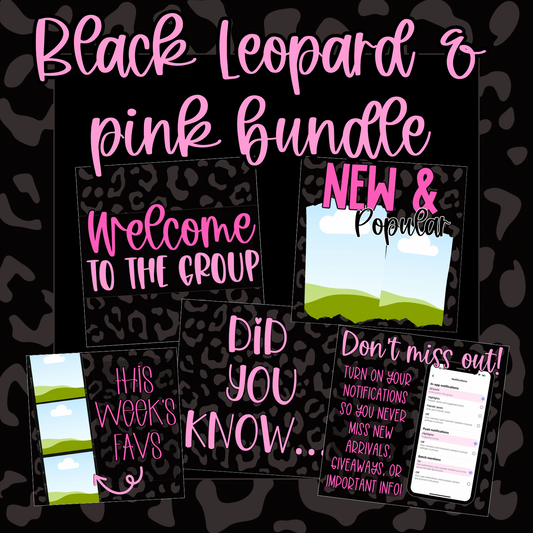 Black Leopard & Pink Bundle