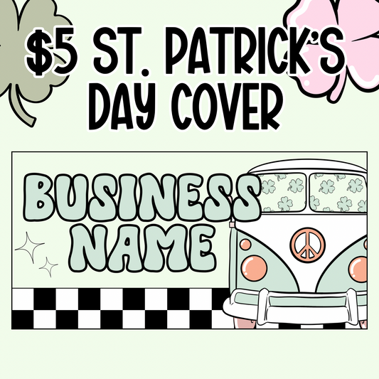 Checkered Green Bus St. Partrick’s Day Cover