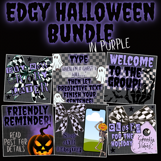 Edgy Halloween Bundle- In Purple