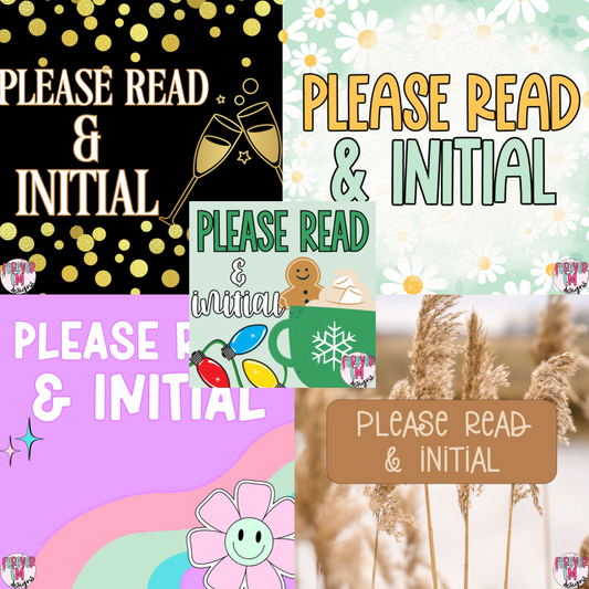 Please Read & Initial Tiny Bundle