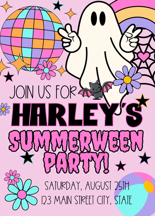 Summerween party template