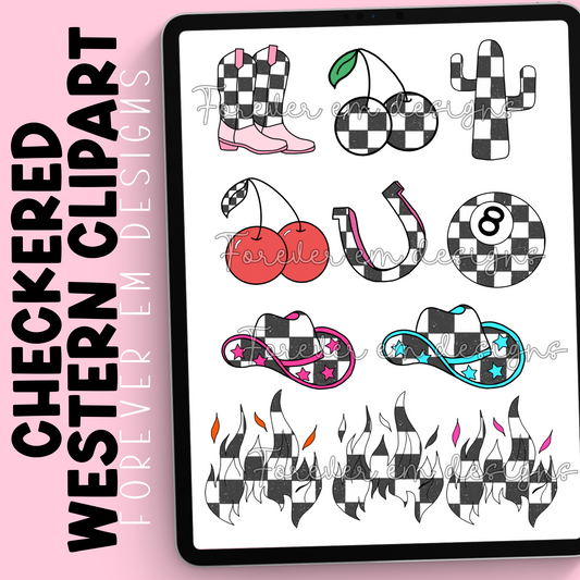 Western Checkered Clipart