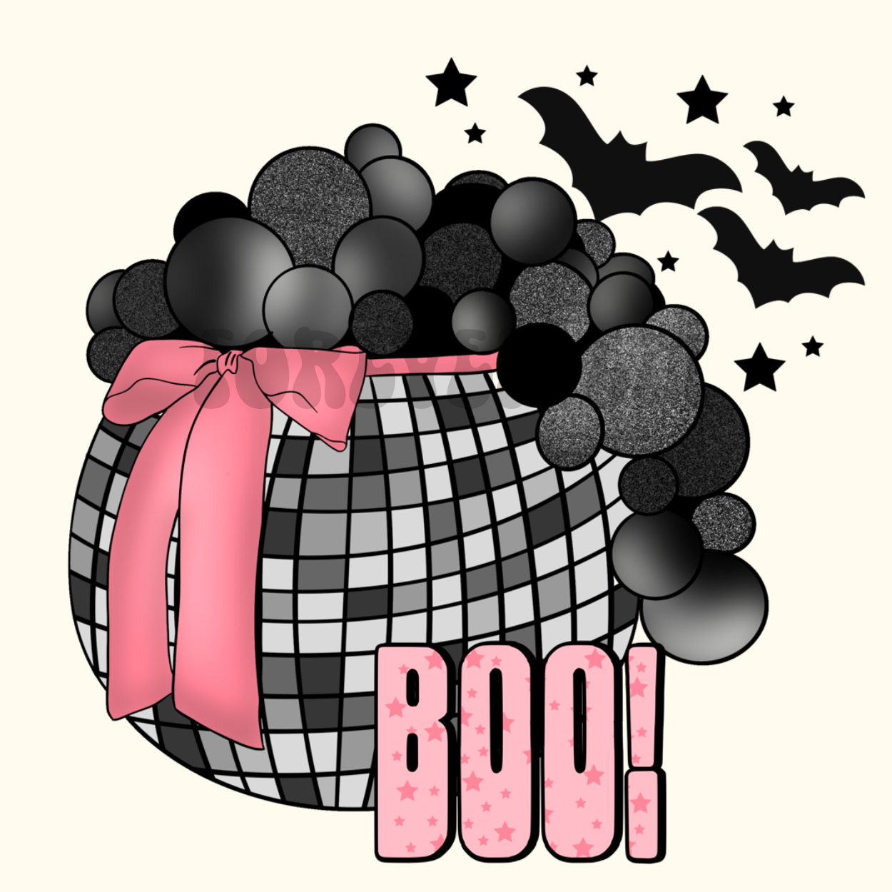 Halloween Disco BOO - PNG