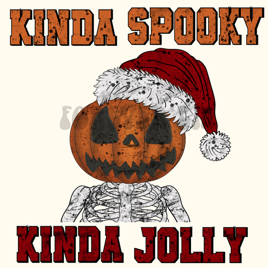 Kinda Spooky Kinda Jolly - PNG