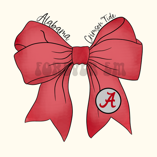 BAMA Watercolor Bow - PNG