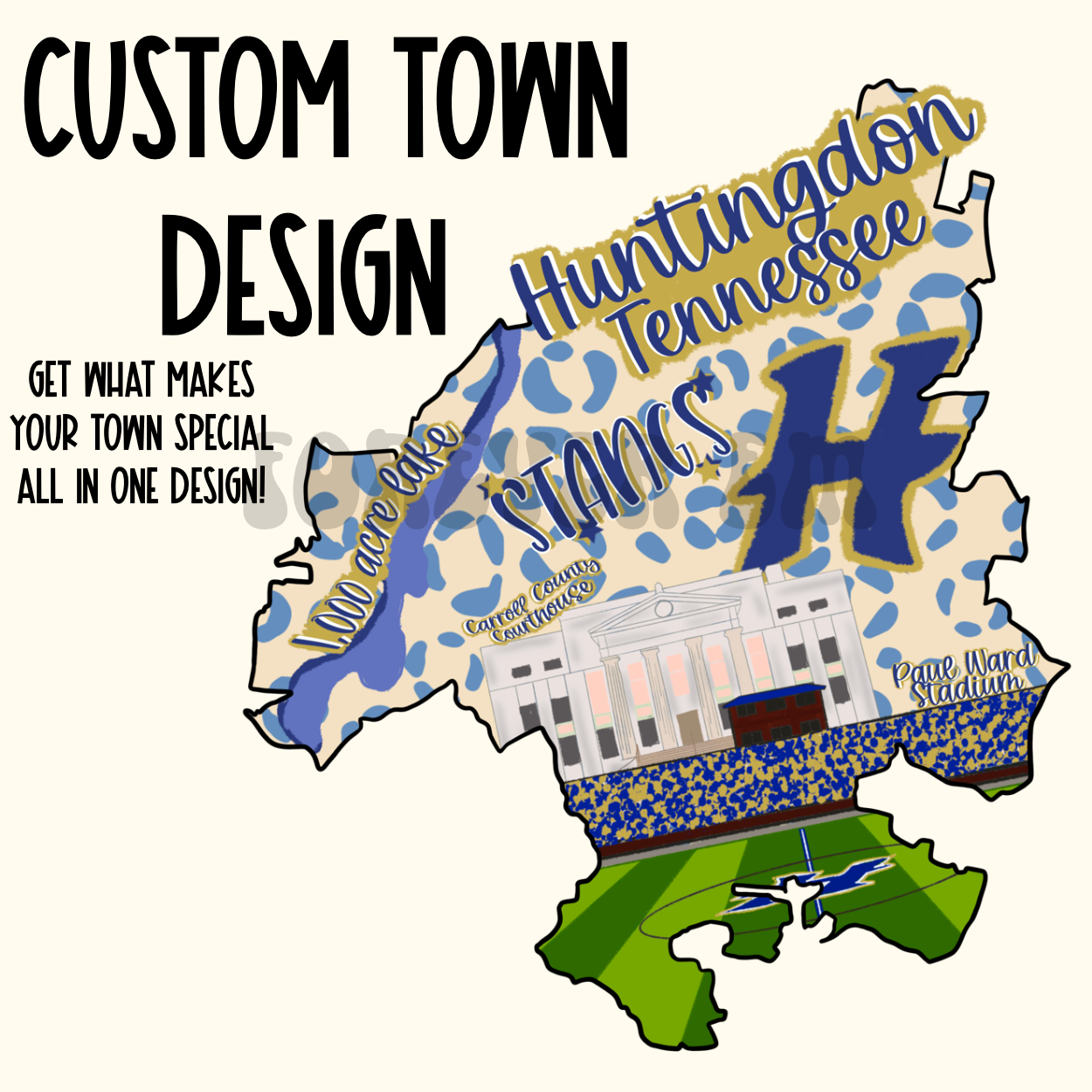 Custom Town Pride PNG