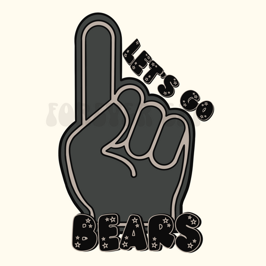 Bears foam finger png