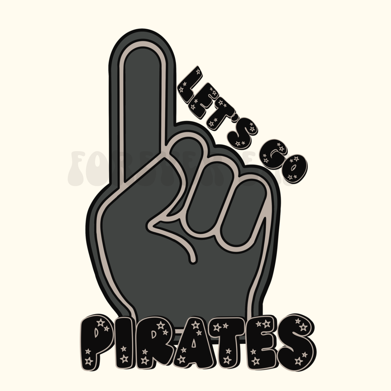 Pirates foam finger png