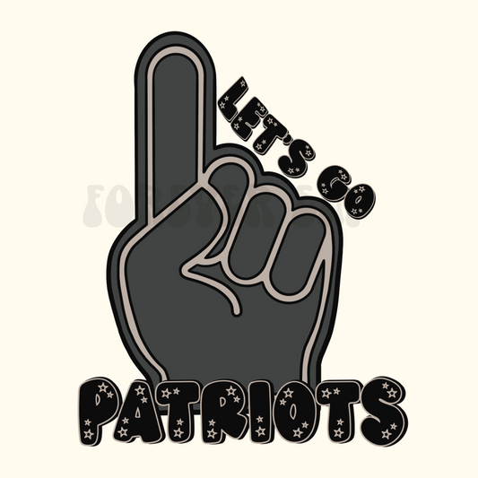 Patriots Foam Finger PNG