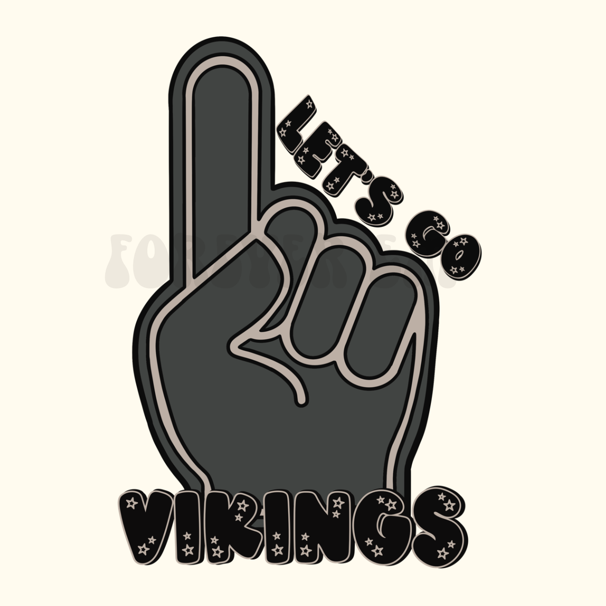 Vikings foam finger png