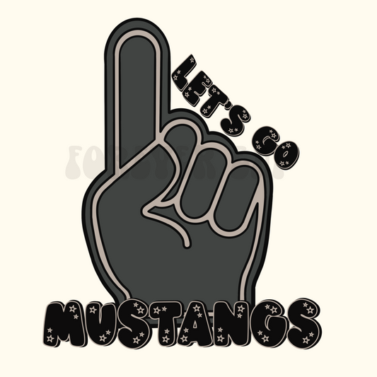 Mustangs Foam Finger png