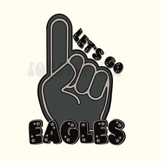 EAGLES foam finger PNG