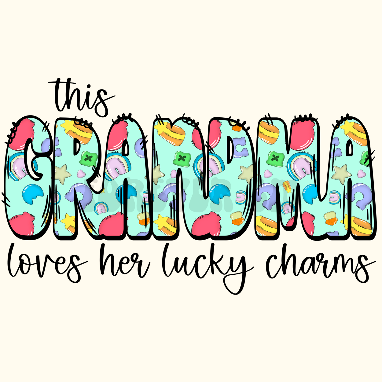 This CUSTOM NAME loves her lucky charms BUNDLE