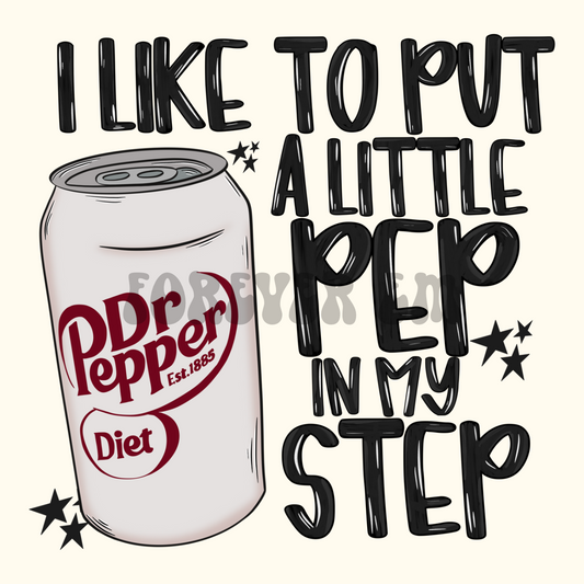 I like to put a little pep in my step diet PNG