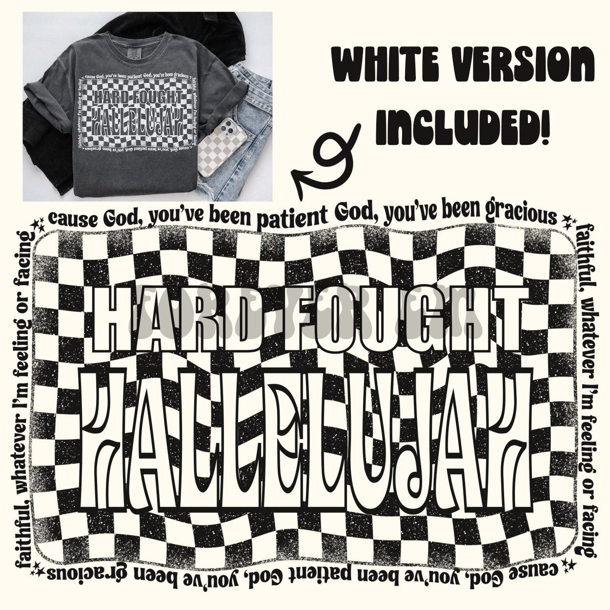 Checkered Hallelujah png