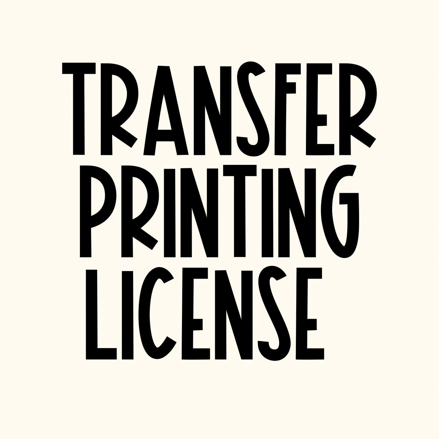 Transfer Printing License